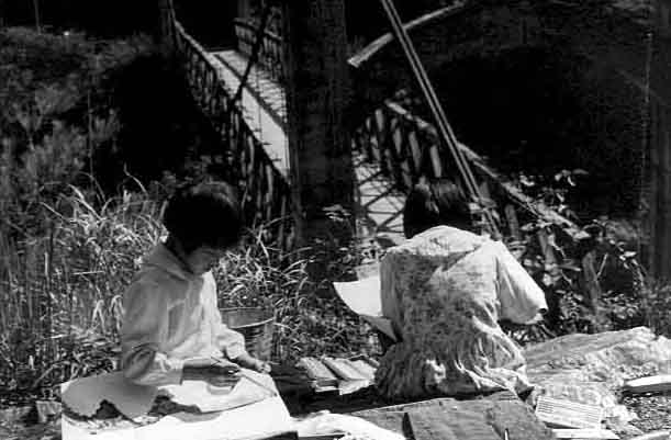 止呂橋付近のスケッチ