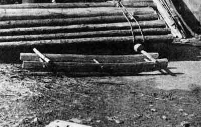 木材の搬出に使われた木馬